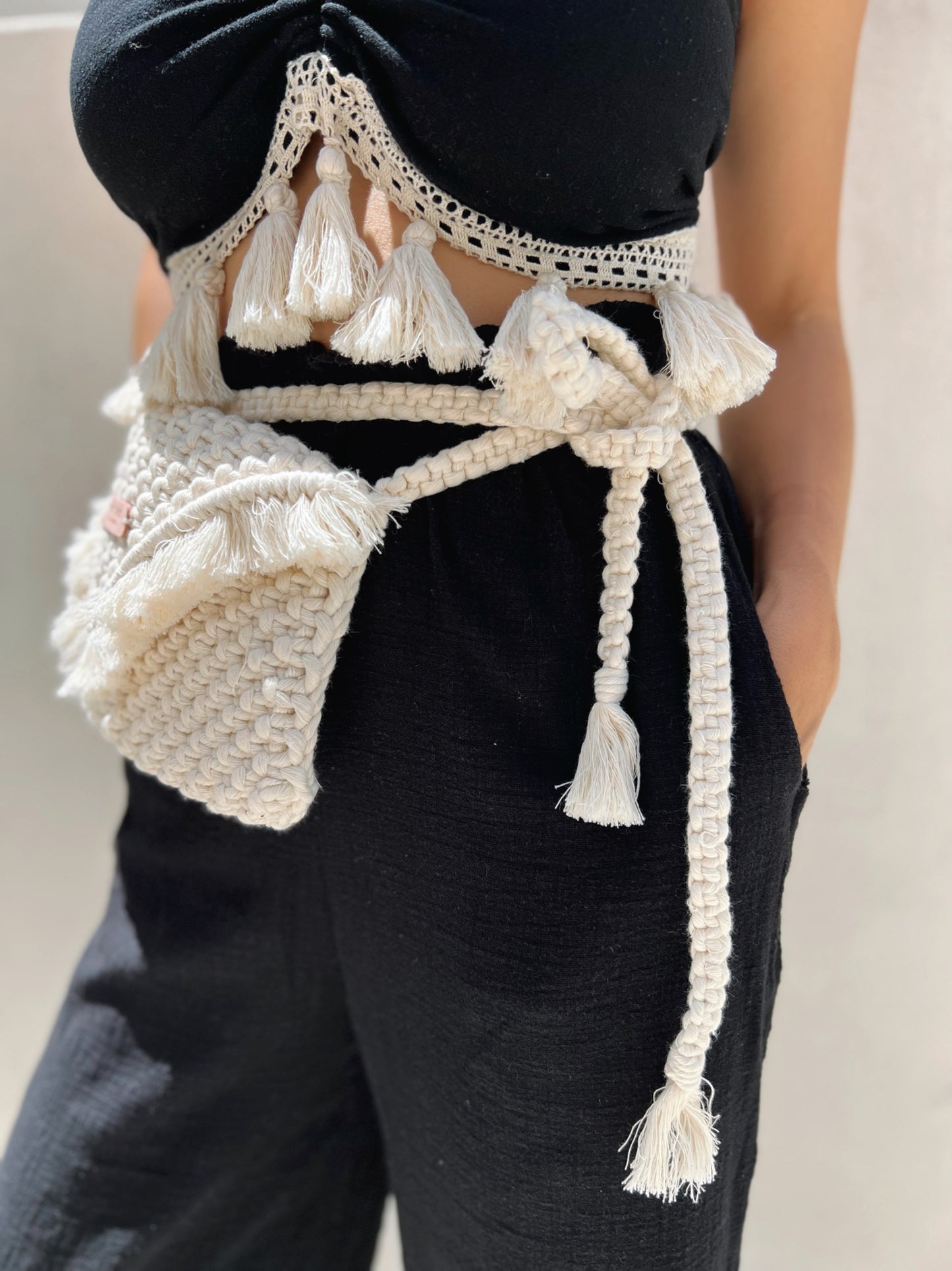 MACRAME BELT BAG