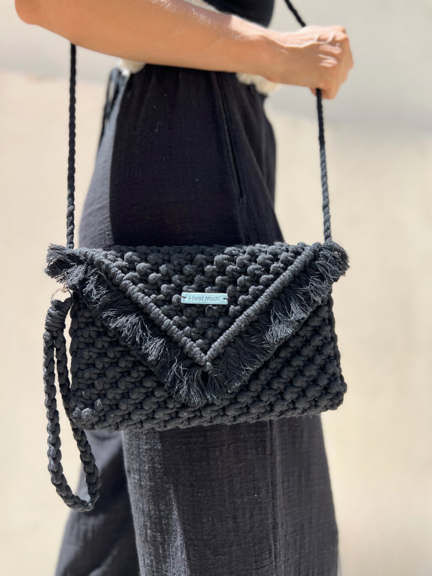 MACRAME CLUTCH BAG