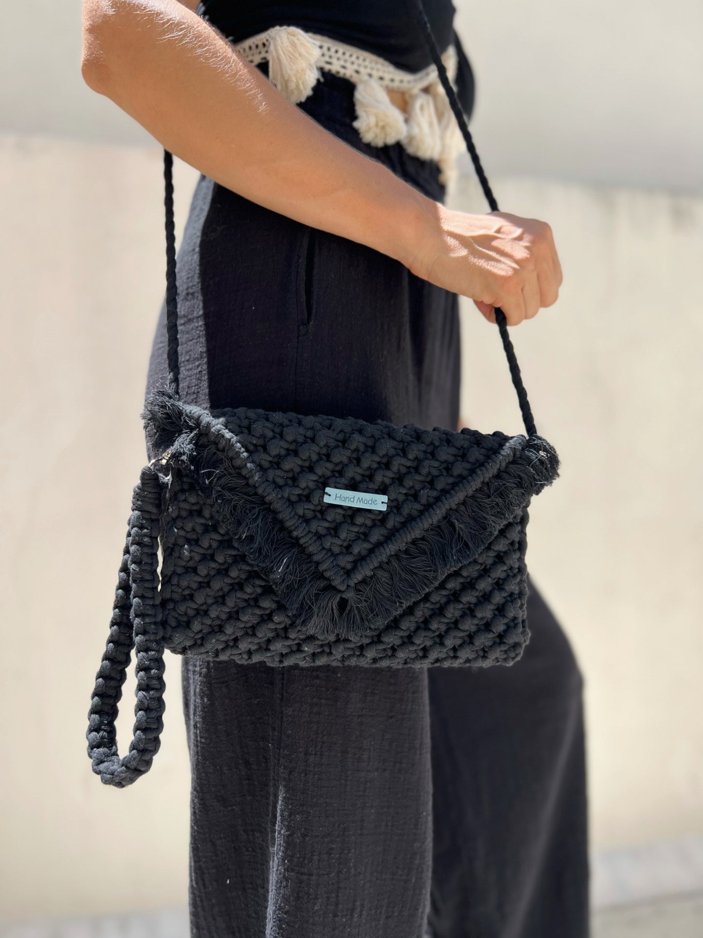 MACRAME CLUTCH BAG