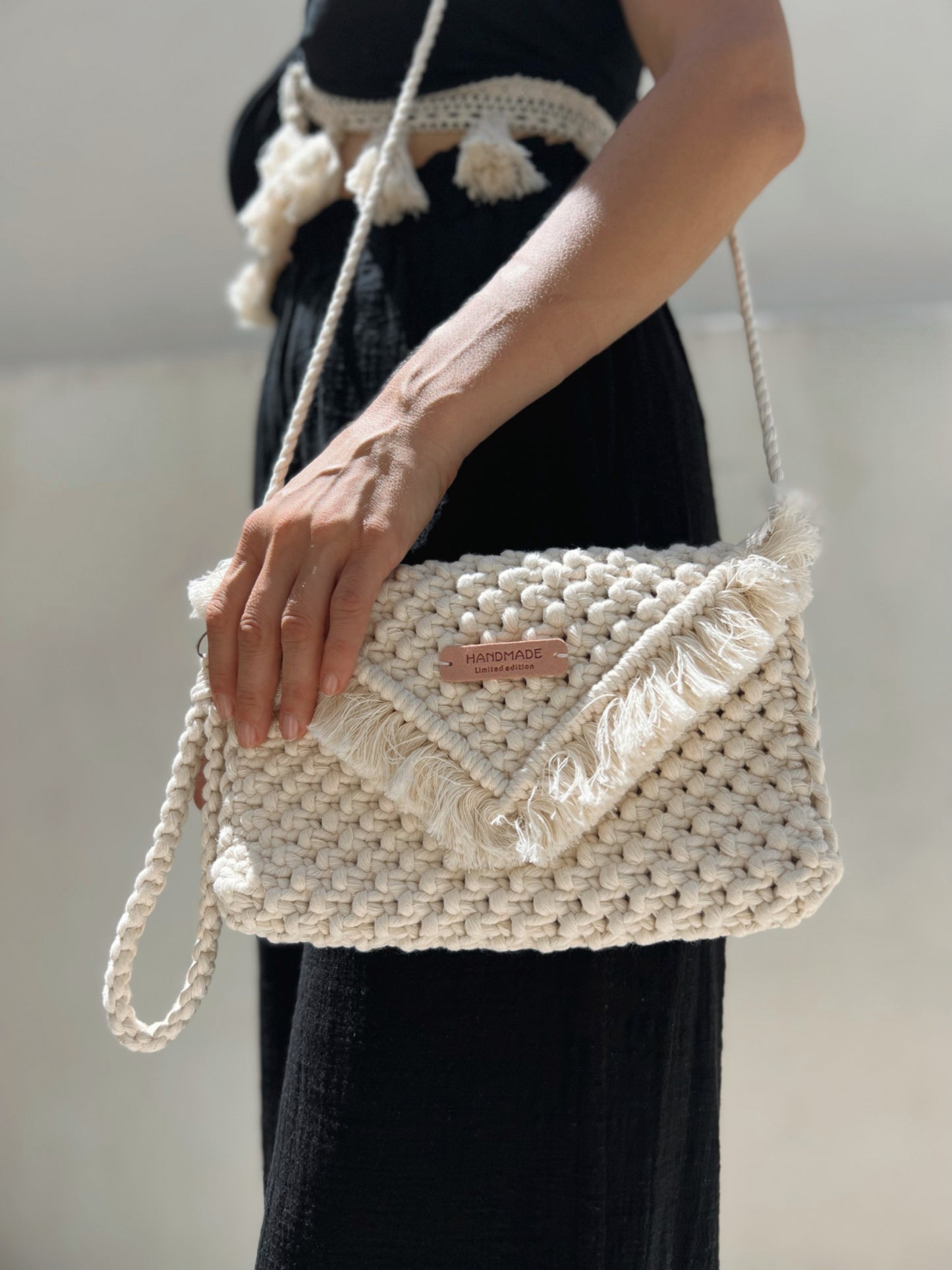 MACRAME CLUTCH BAG