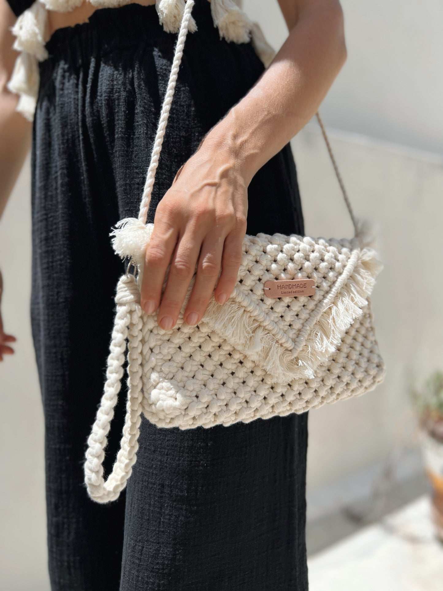 MACRAME CLUTCH BAG